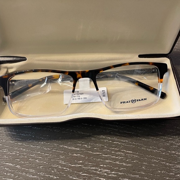 Tortoise Shell Rectangular Glasses - Picture 2 of 3